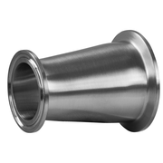 Steel & Obrien 2-1/2" x 1-1/2" Tri-Clamp Concentric Reducer - 5" Long 304SS 31-14MP-2.5X1.5-304